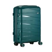 28" Luggage Set Travel TSA Lock PP Case Green