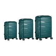 3PCS Luggage Set Travel TSA Lock PP Case Green