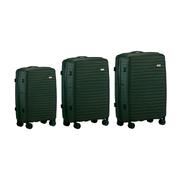 3PCS Luggage Suitcase Set TSA Lock Green PP Case