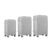 3PCS Luggage Suitcase Set Grey PP Case TSA Lock