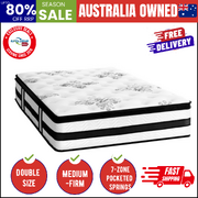 Double Mattress Cool Gel Bed Medium Firm Mattress Pocket Spring 34cm Thickness