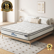 Boucle Double Mattress Memory Foam Pocket Spring Euro Top