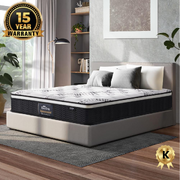 King Mattress Cool Gel Foam Euro Top Pocket Spring 22cm