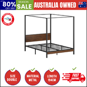 Metal Canopy Bed Frame Double Size Beds Platform