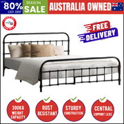 Metal Bed Frame Queen Size Bed Base Platform