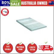 Memory Foam Mattress Topper Cool Gel Bed Bamboo Cover 7-Zone 8CM Double