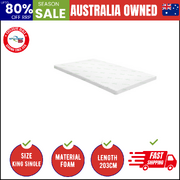 Memory Foam Mattress Topper Cool Gel Bamboo Cover 7-Zone 8CM King Single