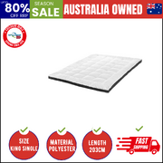 Mattress Topper Pillowtop Airflow Mesh 5cm King Single