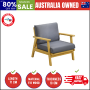 Outdoor Armchair Furniture Lounge Wooden Chair Patio Garden Sofa Set