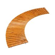Garden Wooden Pathway 8ft Curved Roll-Out
