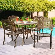 Outdoor Setting Dining Chairs Bistro Set Patio Garden Furniture 5 Piece