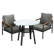 3PCS Outdoor Dining Setting Patio Furniture Bistro Set