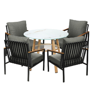 Outdoor Patio Setting Furniture Lounge Bistro Dining Set 4 Seater