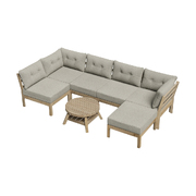 7 Piece Outdoor Sofa Set 5-Seater Lounge Setting