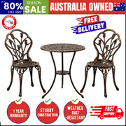 3PCS Bistro Outdoor Setting Chairs Table Patio Dining Set Furniture