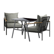 Outdoor Dining Set Table and Chairs Patio Furniture Garden Setting 3PCS