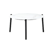 Outdoor Coffee Side Marble Table 50cm Round White