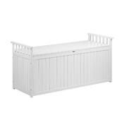 Outdoor Storage Box Garden Bench Wooden 500L White