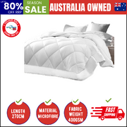 All Season Microfibre Bamboo Quilt 400GSM Winter Duvet Doona Super King