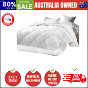 Microfibre Bamboo Winter Quilt 750GSM Microfiber Duvet Doona Queen