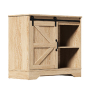 Buffet Sideboard Cabinet Pantry Storage Cupboard Sliding Door Natural