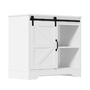 Buffet Sideboard Cabinet Pantry Storage Cupboard Sliding Door White