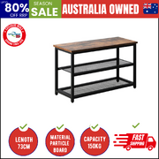 Shoe Cabinet Bench Shoes Rack Shelf Storage 3-Tier Industrial Furniture