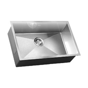 Kitchen Sink 70X45CM Stainless Steel Single Bowl Basin With Waste Silver