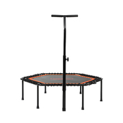 Trampoline Rebounder Jumping Exercise Fitness Adjustable Handrail 50 Inch