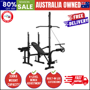 Heavy-Duty Weight Bench and Multi-Station Gym Equipment