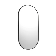 Wall Mirrors Oval Makeup Mirror Bedroom Home Decor Black 84x50cm