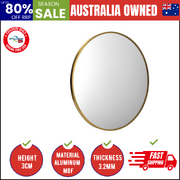 60cm Wall Mirrors Round Gold