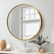 Wall Mirrors Round Makeup Mirror Vanity Home Decorative Gold 80cm