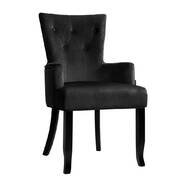 French Provincial Dining Chair - Black