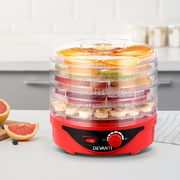 Devanti Food Dehydrator with 7 Trays - Red