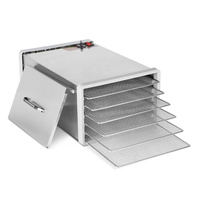 Devanti Stainless Steel Food Dehydrator with 6 Trays