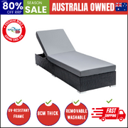 Adjustable Rattan Garden Day Bed