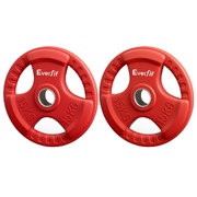 Durable Red 15kg Weight Plates for Home Gym