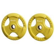 Heavy-Duty Yellow 20kg Weight Plates for Home Gym