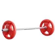 Stylish Red 36kg Dumbbell Barbell Set