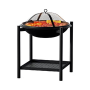 Fire Pit BBQ Grill 2-in-1 Outdoor