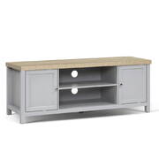 TV Cabinet Stand Entertainment Unit French Provincial Storage Shelf Grey Oak