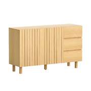 130Cm Buffet Sideboard Cupboard Cabinet Pantry Storage Drawer Pine