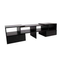 Entertainment Unit with Cabinets - Black