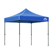 Gazebo Pop Up Marquee 3x3 Folding Outdoor Wedding Tent Base Pod Blue