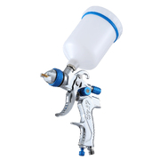 HVLP Air Spray Gun Auto Gravity Feed Cup 1.4mm 0.8mm 2.0mm Tips Included