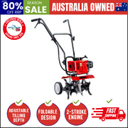 88CC Tiller Rototiller Cultivator 4 Blades Garden Soil Power Rotary Hoe