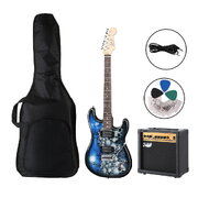 Electric Guitar Music String Instrument 20W Amplifier Rock Bag Pick