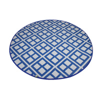 Round Outdoor Reversible Mat Weatherproof Window Design 200cm Diameter