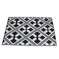 Rectangular Outdoor Reversible Mat Weatherproof Celtic Design 120 x 180cm